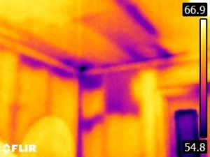infrared picture showing cold air